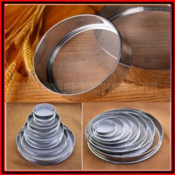 

Stainless Steel Kitchen Pastry Tools Stainless Steel Baking Tools Mesh Wire Flour Screen Mesh Strainer Flour Sieves 10-60cm