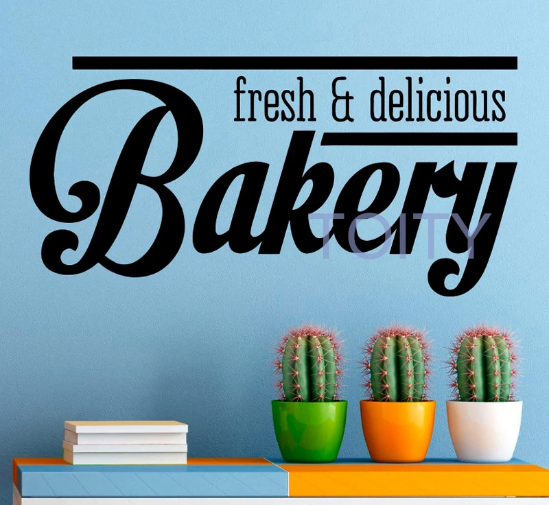 Bakery Logo Wall Decal Vinyl Stickers Bakehouse Interior Home Design Wall Art Murals