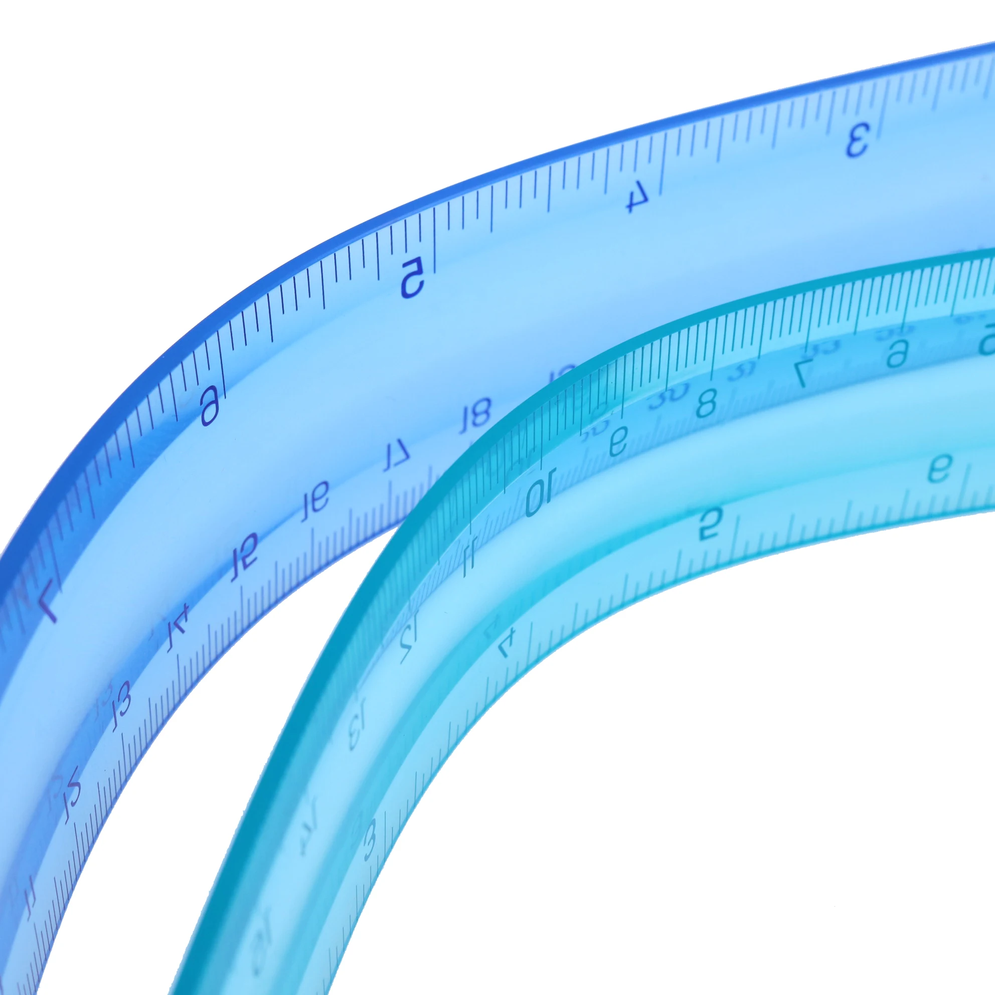 1 Pcs Flexible Ruler Transparent Drawing Ruler For Students Creative Plastic Soft Office And School drawing ruler,plastic ruler