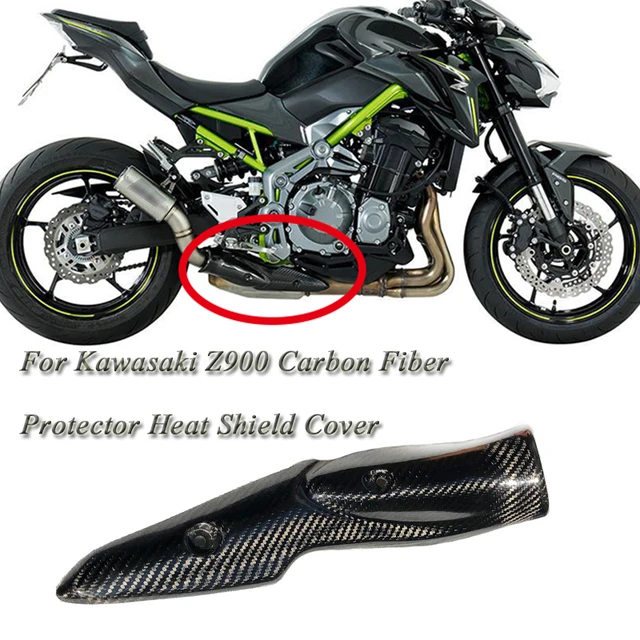 For Kawasaki Z900 Motorcycle Accessories Carbon Fiber Protector Heat