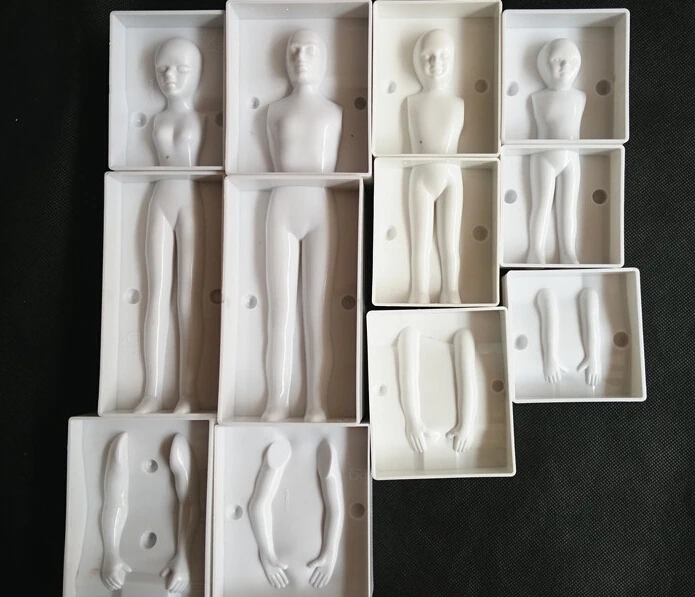 Cake Mold 4 set Fondant 3D People Shaped Cake Figure Mold Family Set