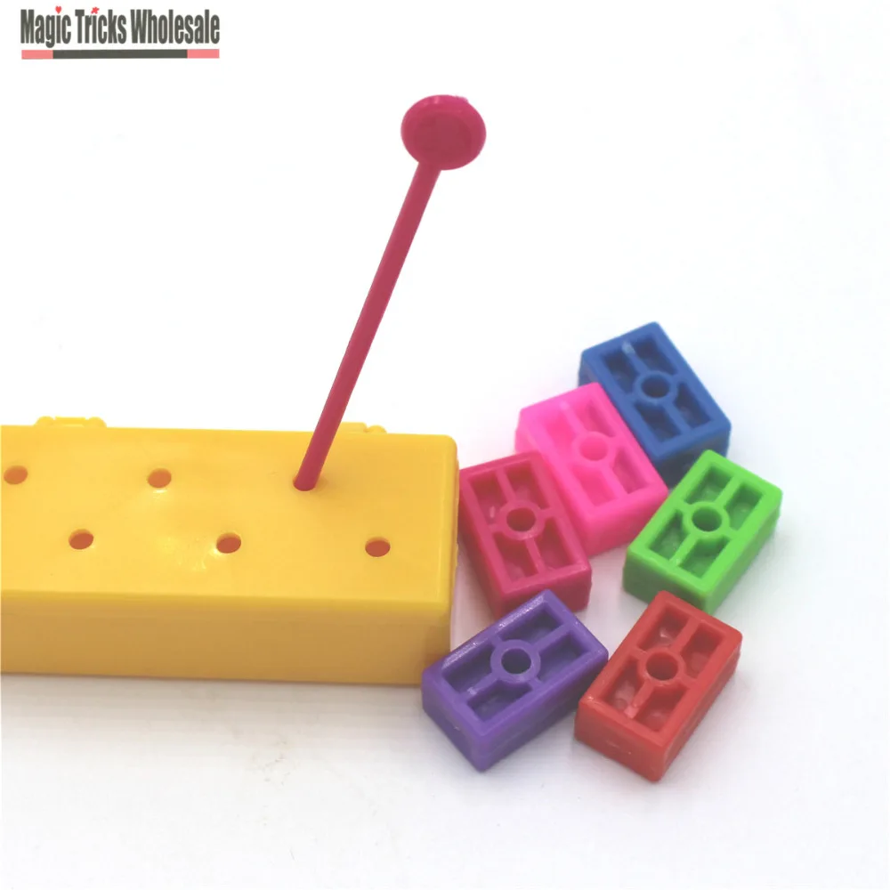

Rainbow Blocks Magic Tricks Free Shipping Easy Child Magia Trick Toys