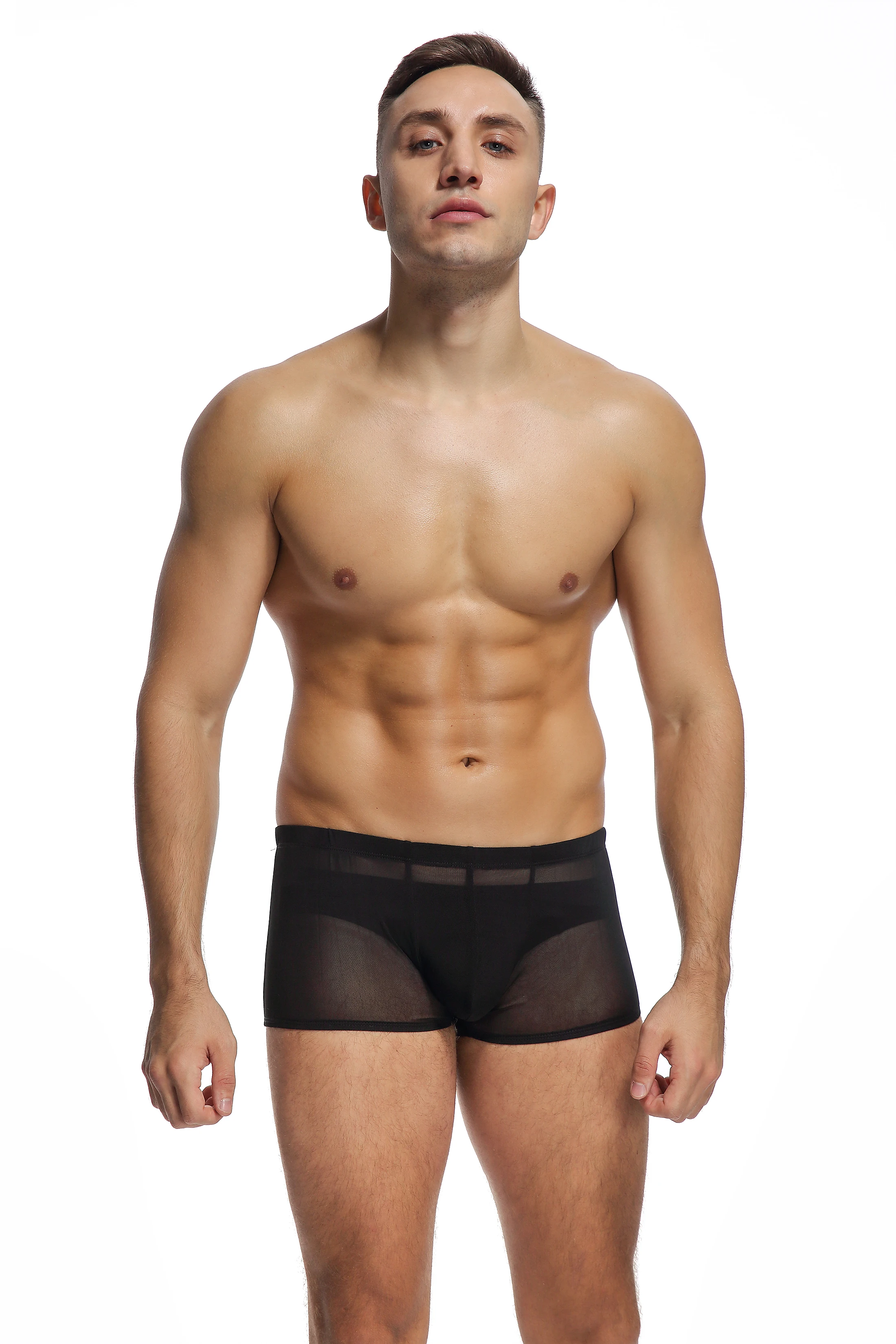 

Free shipping Men's underwear Transparent sexy Super elastic Non-trace ultra-thin Private customized BOYTHOR