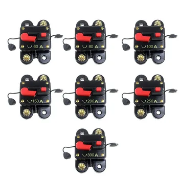 

Circuit Breaker Fuse 60A 80A 100A 150A 200A 250A 300A optional tool Car Audio Inline Circuit Breaker Fuse for 12V Protection