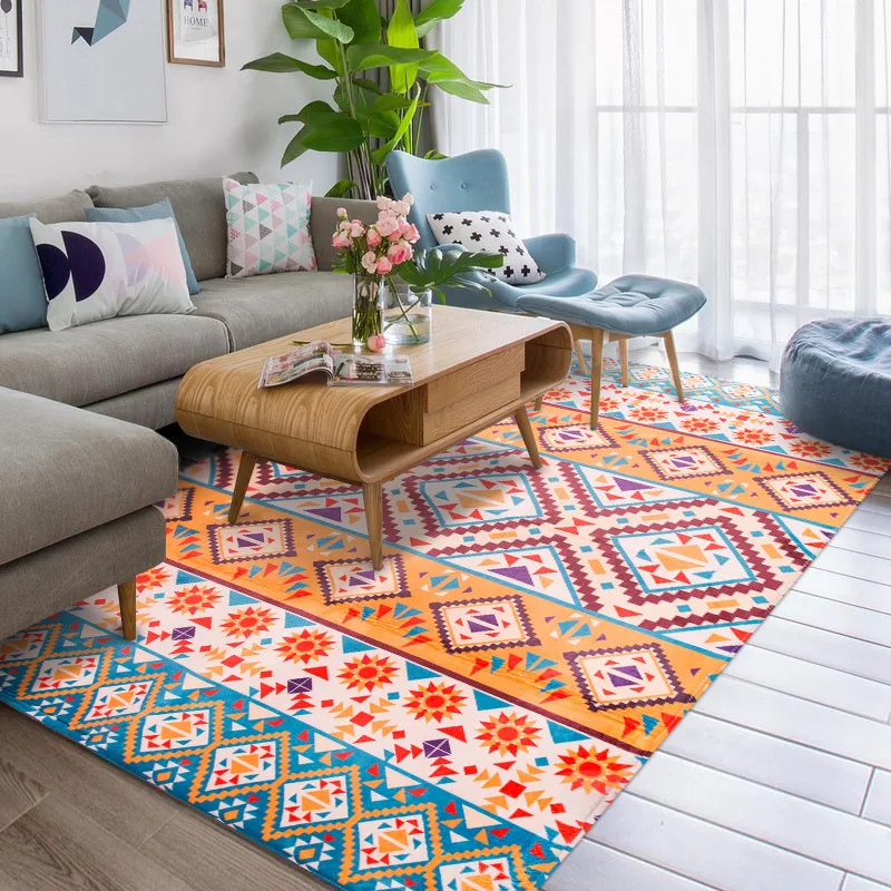 

Simple Modern Nordic Geometric Carpets for Living Room Coffee Table Bedroom Carpet Household Rectangular Bedside Blanket/Rugs