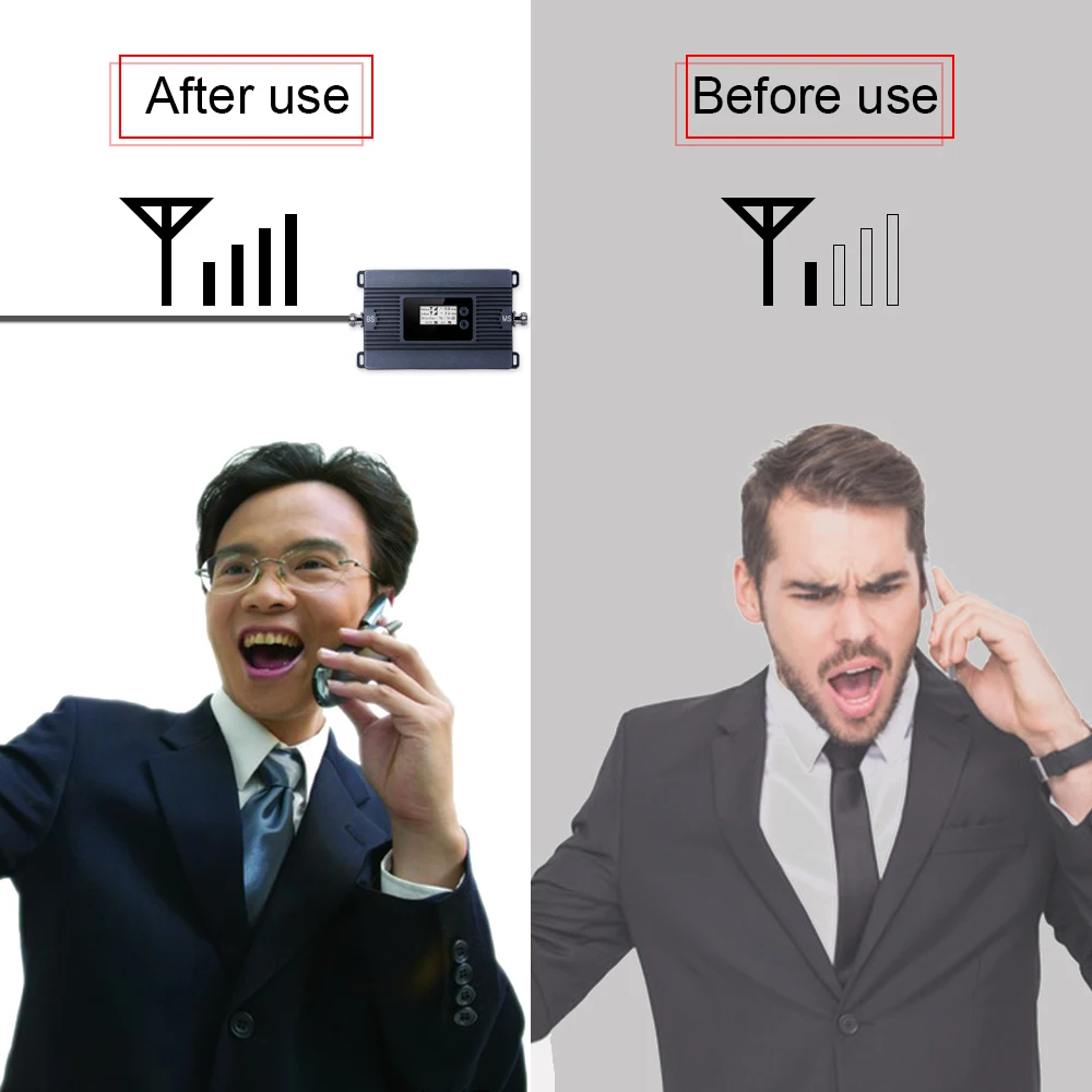 ATNJ مكرر GSM 3G UMTS الهاتف المحمول إشارة الداعم CDMA 850 mhz الهاتف المحمول مكبر صوت أحادي 3G 80dB مكاسب شاشة الكريستال السائل هوائي