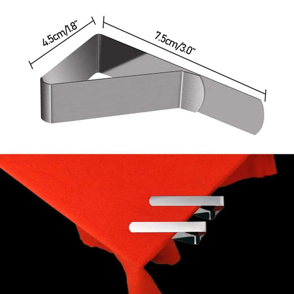 Зажимы для скатерти, 12 Упаковка, нержавеющая сталь держатель скатерти настольные крышки с зажимами для дома/шатры/Свадьба/Вечерние/пикник/Indoor/O