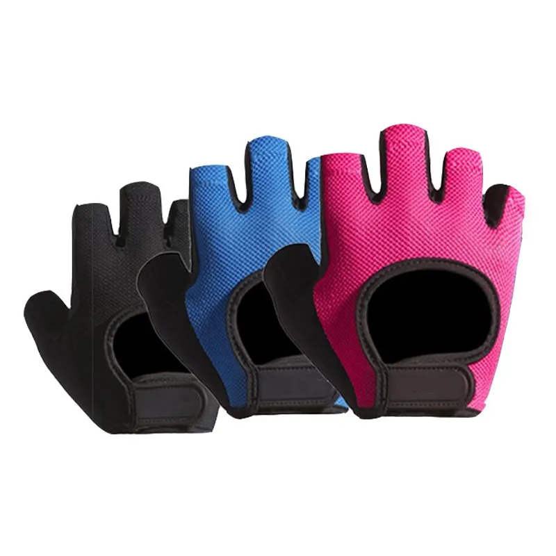 

Half Finger Cycling Gloves Man Women Pink MTB Bike Gloves Sport Fitness Bicycle Shockproof Body Building Gloves