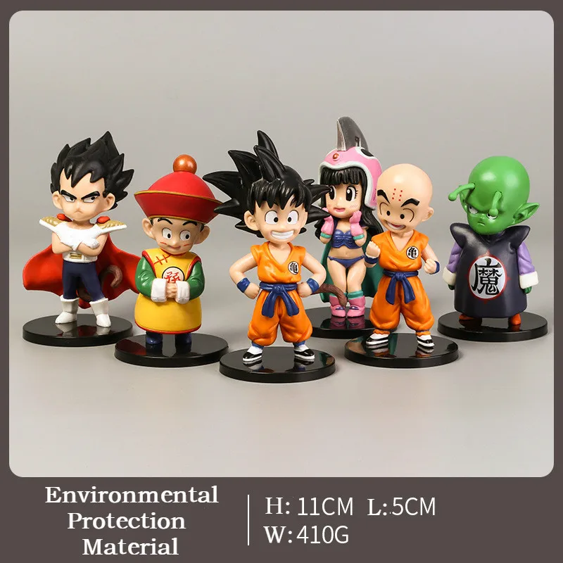 HOT Dragon Ball Z Goku PVC Figures Toy 1pcs PVC Anime Figure DBZ Collection Model Son Goku Super SaiYan Mark Karin Gotenks