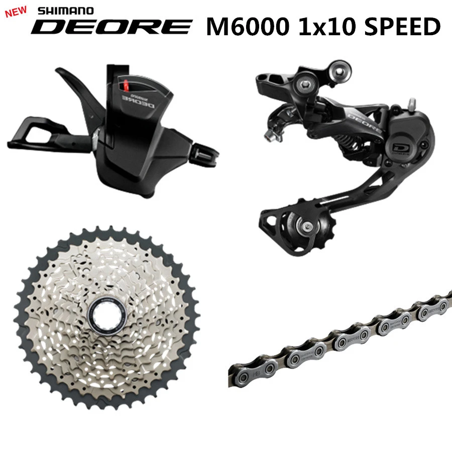 SHIMANO DEORE M6000 grupo bicicleta de montaña grupo 1x10 Speed 11 42T M6000 cambio palanca|Desviador de AliExpress