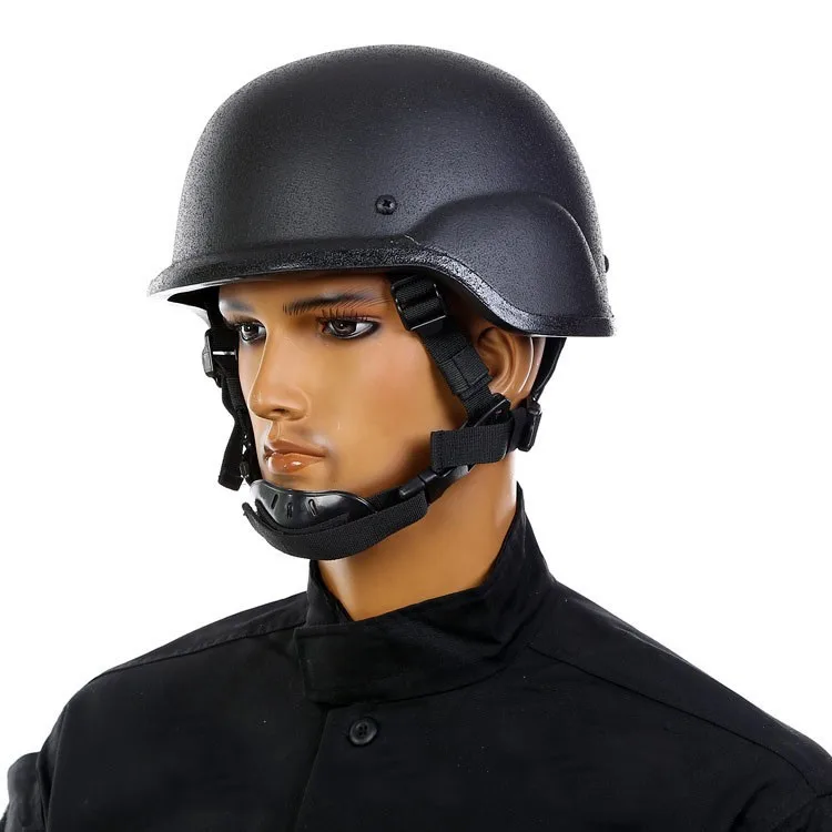 Арамидный шлем M88 баллистический шлем безопасности пуленепробиваемый шлем с NIJ IIIA 9 мм Стандартный пуленепробиваемый шлем - Цвет: BLACK