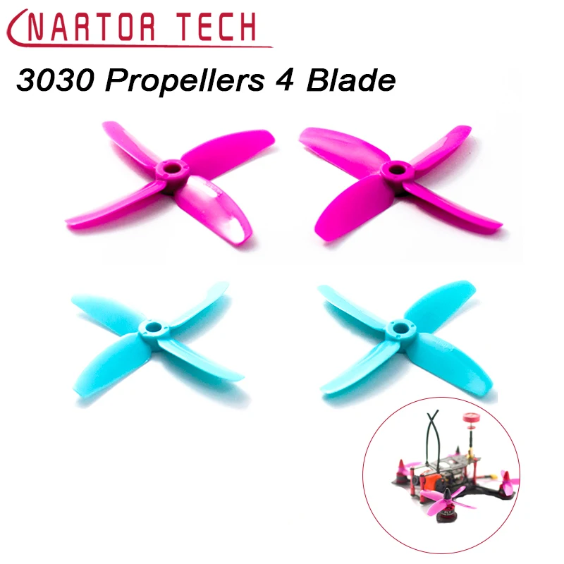 

10 Pairs 3030 Propellers High-quality 4 Blade Propeller (CW/CCW) for DIY MINI Race Drones 1306 Motor Free Shipping