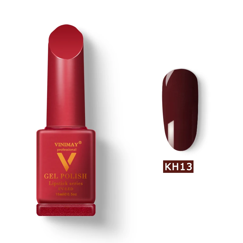 KH13 VINIMAY бренд красный Гель-лак для ногтей vernis полуперманентный УФ-гель для ногтей лак-праймер впитывающийся Гель-лак для ногтей Полировочный Гель для маникюра - Цвет: KH13