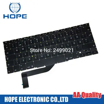 

New For Macbook Pro Retina 15" A1398 Sweden Keyboard SD Keyboard Swedish Keyboard Replacement