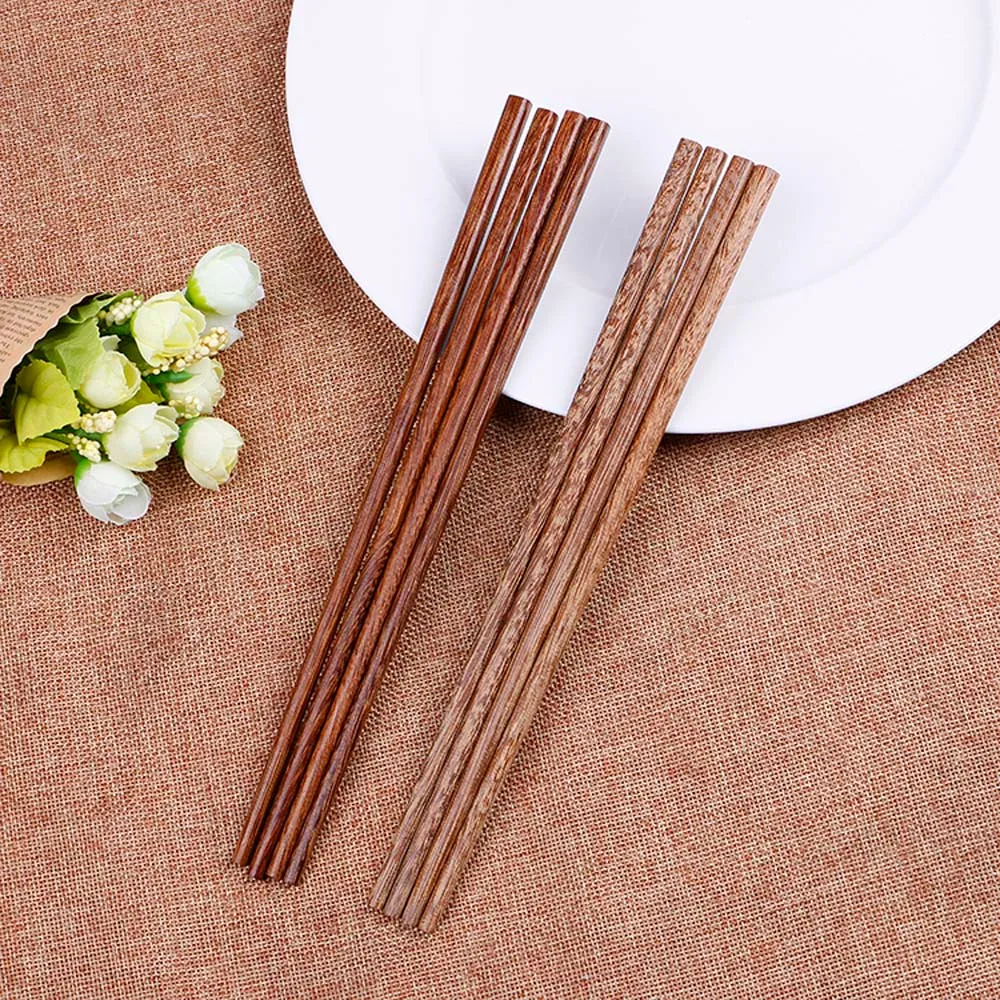Палочки китайские натуральные японские палочки для еды набор 20 палочек для еды бамбуковые деревянные простые красивые подарочные наборы(10 пар) K606