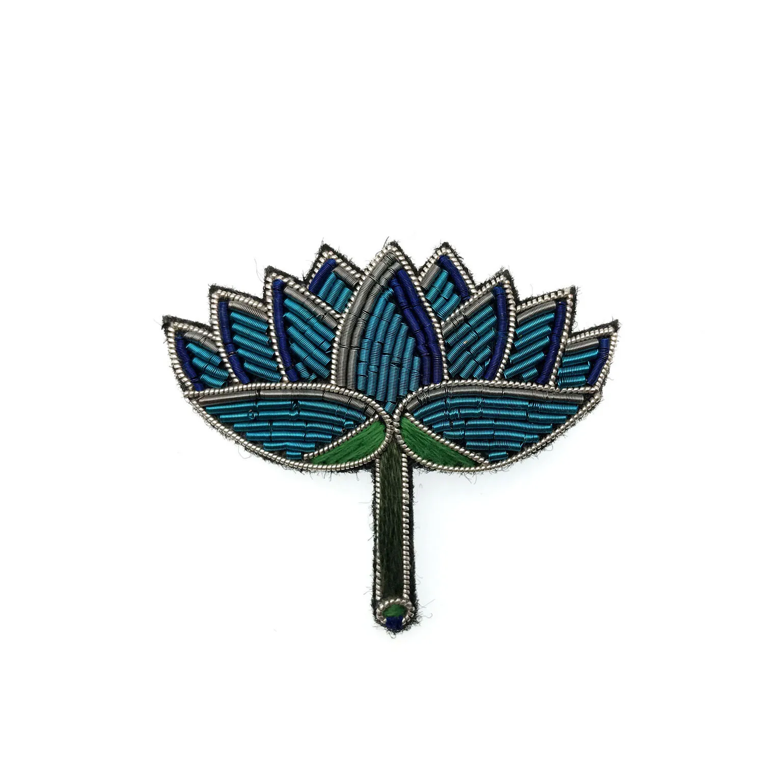 Handmade bullion wire embroidery/Goldwork pin, Cartoon Badge Series