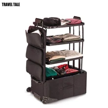 Travel tale 2" большой емкости багажная сумка 3-х слойная водонепроницаемый прокатный чемодан тележка чехол на колесе