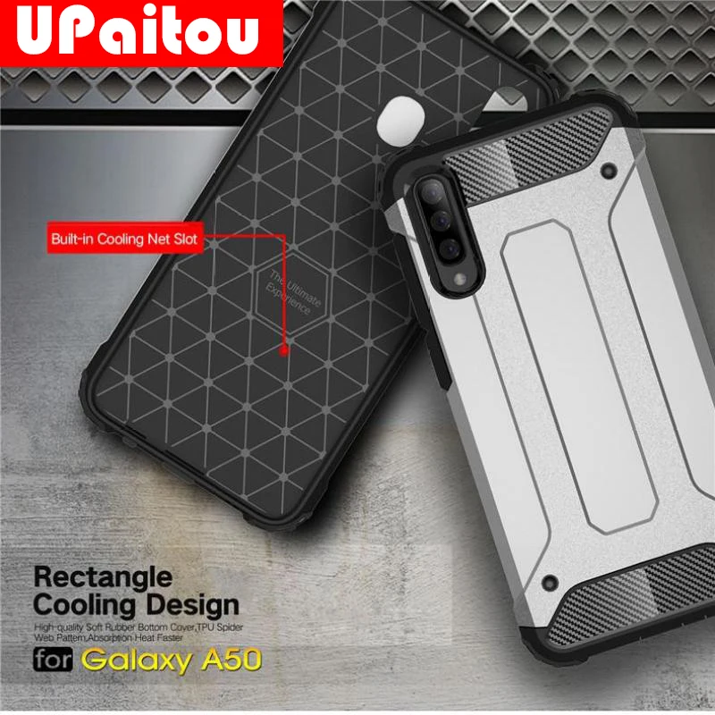

UPaitou Rugged Dual Armor Case for Samsung Galaxy A70 A50 A40 A30 A20 A10 Case Heavy Duty Shockproof Cover Hybrid Hard PC TPU