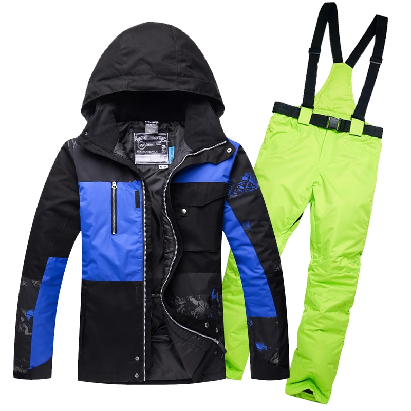 

2018 New Brand Ski Suit Men Skiing Snowboard Jacket And Pant Clothing Skiing Suit Set Outdoor Winter Coats Free Shippin
