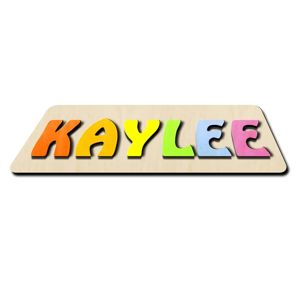 Personalized Puzzle Name Custom Toy Personalized Baby Name Wooden Custom Name Puzzle Sign Baby Shower First Birthday Gift