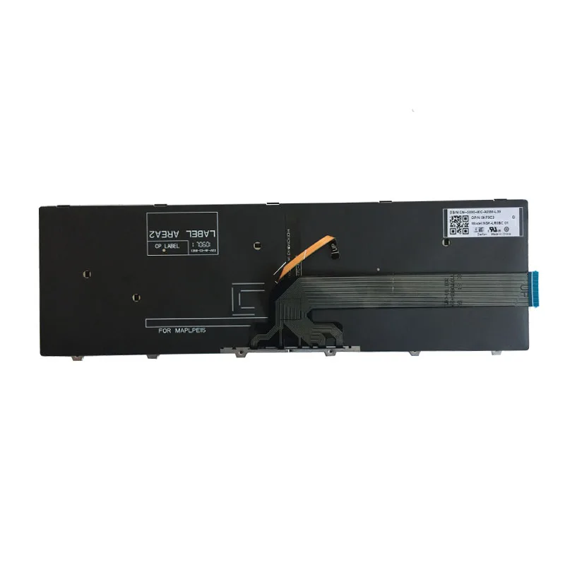 Teclado dos Eua para o Dell 01 com Retroiluminado 490.00h07.0d1d Nsk-lr0sw 1d - Frame 0kpp2c Sn8234 490.00h07.0l01 Sg-63510-xua 0jyp58 - Imagem 3