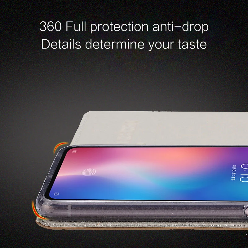 Чехол книжка чехол для Xiaomi Mi 5s 8 9se 9T A1 A2 lite Max 3 Mix 2s Poco F1 Litchi Redmi Note 4 5 6A 7A
