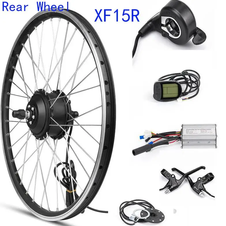 MXUS XF15R заднее моторное колесо 36 В 350 Вт Ebike комплект для переоборудования электрического велосипеда винт свободного хода мотор для 20-28 дюймов 700C - Цвет: 28 inch Motor Kits