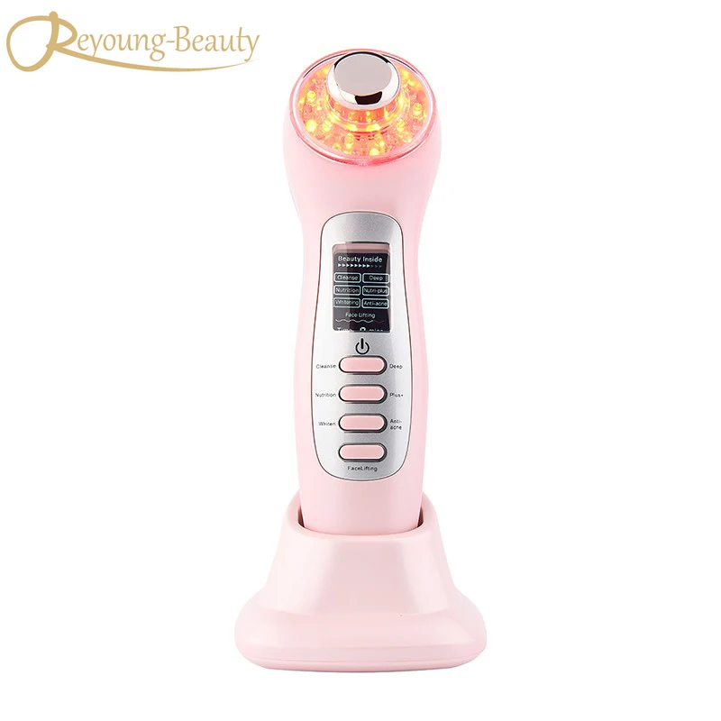 

Ultrasonic Bio Photon Galvanic Microcurrent Skin Stimulator Facial Rejuvenation Wrinkle Acne Blackhead Freckle Removal Machine
