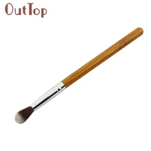 New Arrival HOT selling Bamboo Handle Synthetic Fiber Eyeshadow Brush High Light Makeup Brush 16 5CM