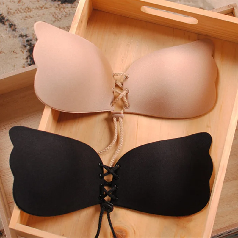 Lara-goddess-gather-invisible-bra-silicone-chest-paste-super-strapless-wedding-dress-sexy-underwear-milk-paste