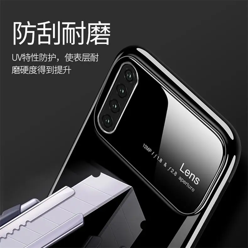 For Huawei P30 Pro Case Luxury Matte Hard PC+Tempered Glass Protective Back Cover Case for huawei p30 p30pro phone shell