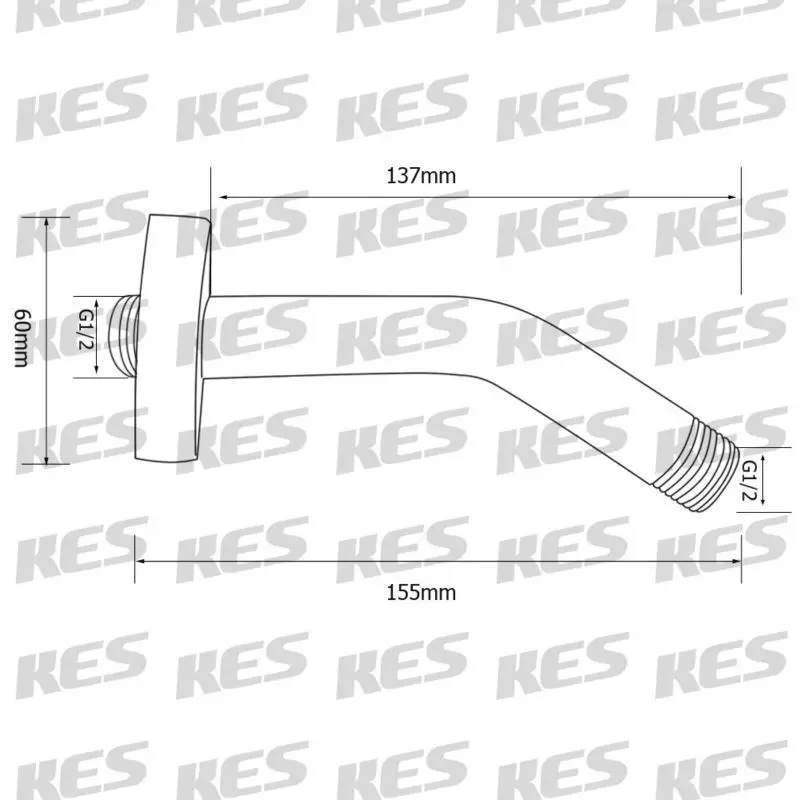 Kes psa1 6-inch душа руку и фланец универсальная душа компонента хром/матовый Никель/масло втирают Бронзовый