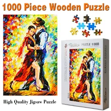 Tango деревянные головоломки 1000/1500 штук всемирно известная картина маслом игрушки для взрослых и детей