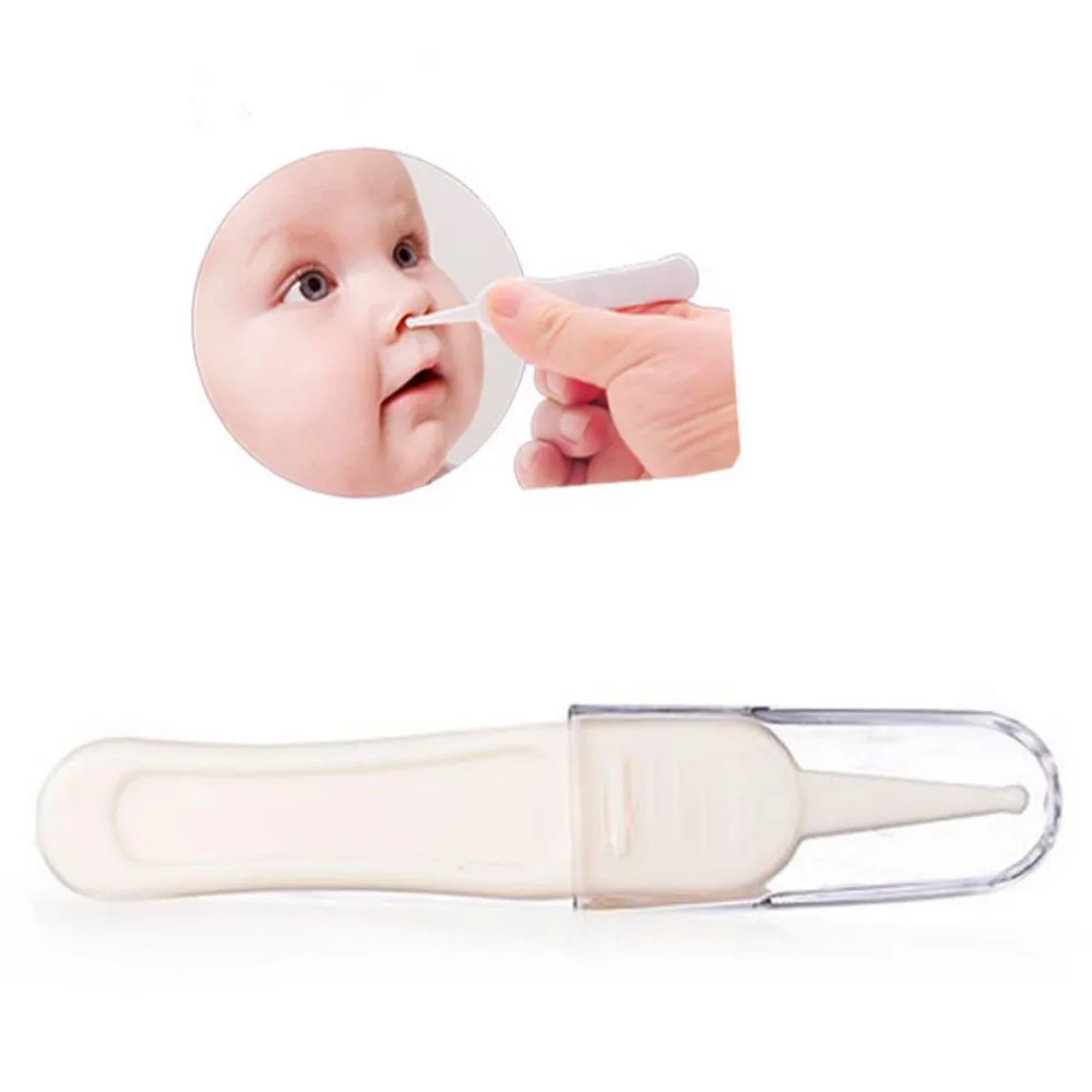 

2019 hot new products Baby Ear Nose Navel Plastic Clean Tweezer Infant Tweezers Pincet safety Forceps Family Low price Shipping
