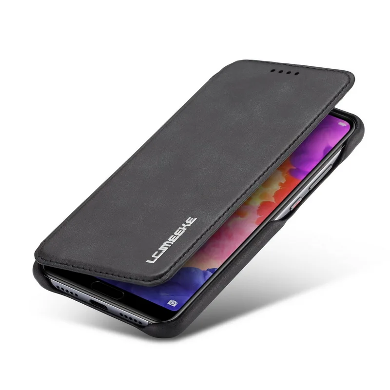 Чехол из натуральной кожи для Huawei P30 P20 Lite чехол с откидной крышкой и отделением