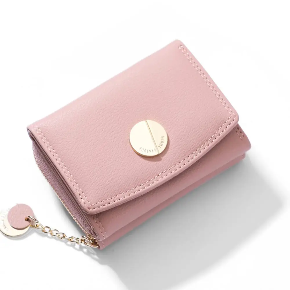 

Leather Mini Small Wallet Women Female Short Coin Zipper Purse Luxury Brand Wallets Purses Credit Card Holder
