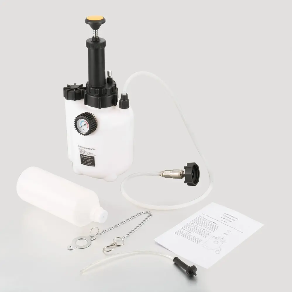 

Single Pot Air Brake Bleeder Fluid Change Kit Car Auto Air Powered Pneumatic Brake Vacuum Tool Vehicles Equipment