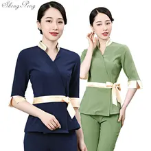 New Beauty Uniform Salon Message Health Club Technician Spa Uniform Nurse Women Nurse Work Wear V1341