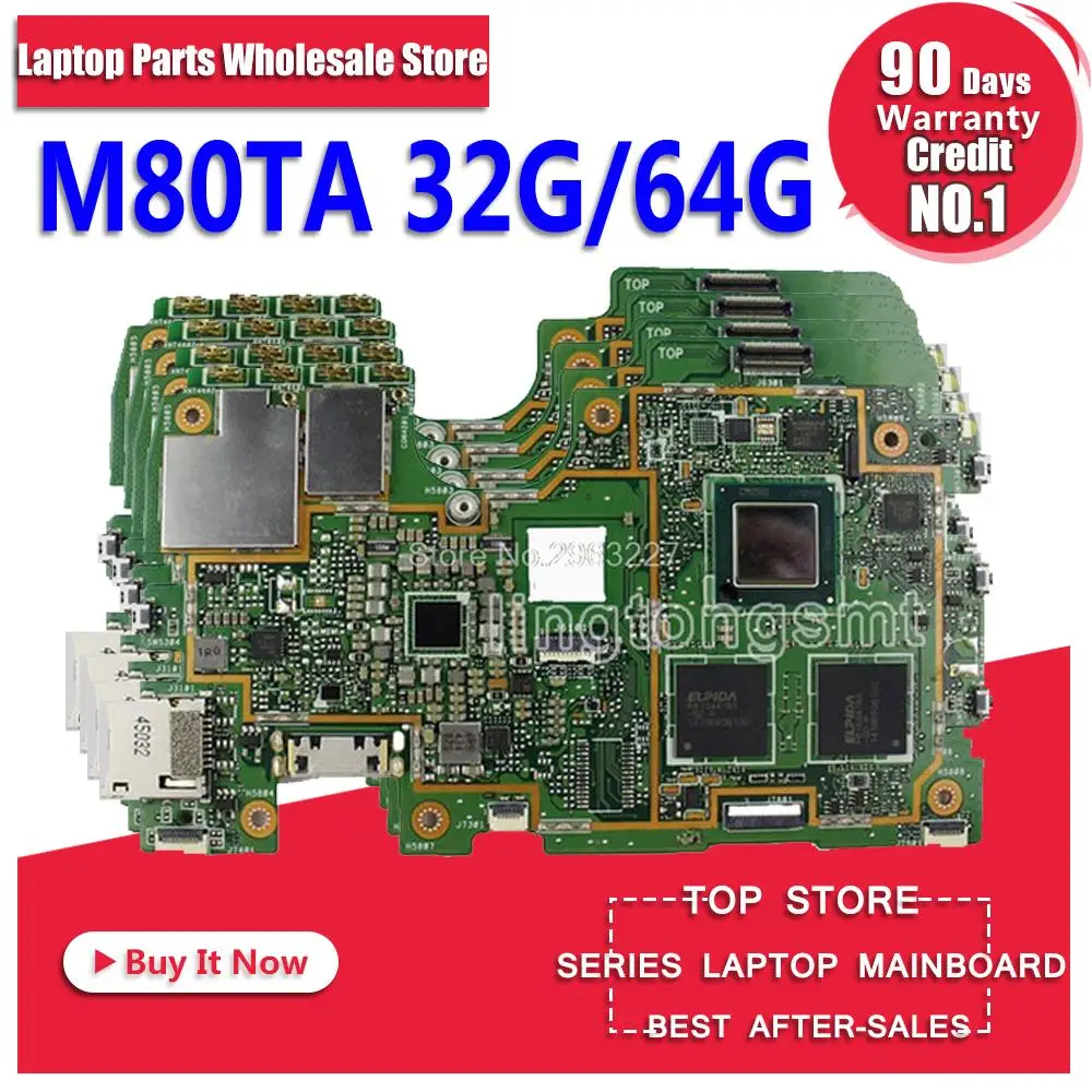 Koop Met 32G 64G Moederbord Voor Asus Memo FE380C FE380CG M80T M80TA Mainboard Werk Goed En Gratis Verzending Logic board System Board