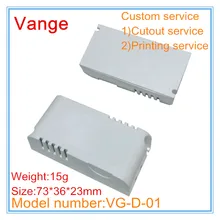 50 шт./лот провод Соединительный элемент коробка 73*36*23 мм IP54 огнеупорный ПК пластиковые корпусы для устройств для Светодиодный модуль питания