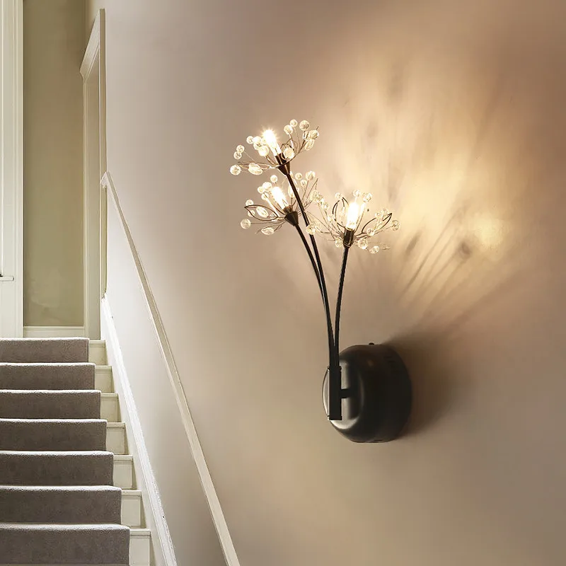 

New Hot Modern Led Wall Lights For Bedroom Living Room Study room Bedside Home Deoc Black Color Wall Lamp Fixtuers Wall Sconce