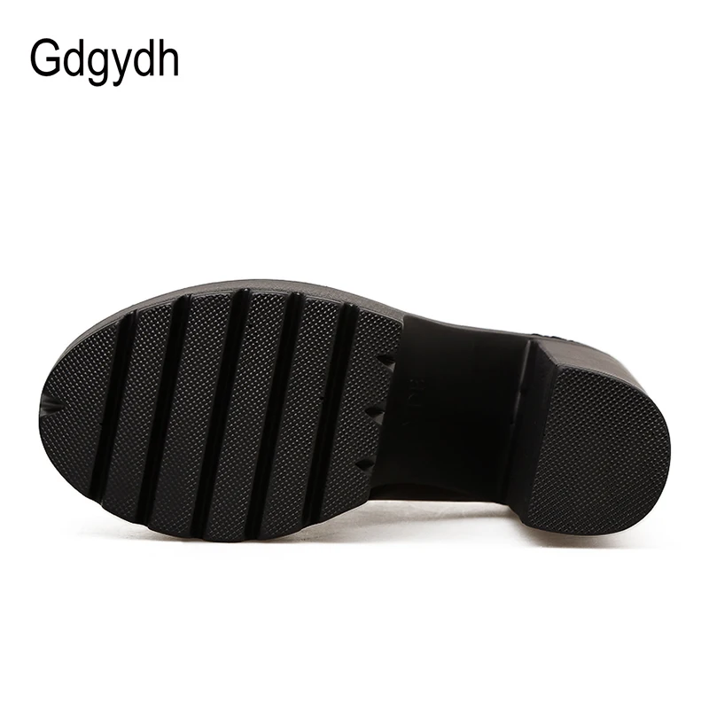 Женские туфли лодочки со шнуровкой Gdgydh черные вечерние на высоком каблуке и
