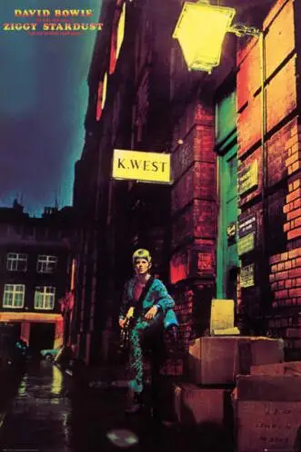 

DAVID BOWIE - ZIGGY STARDUST SILK POSTER Decorative painting 24x36inch