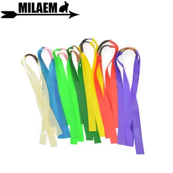 

10Pcs Archery Slingshot Latex Material Elastic Flat Rubber Band Hunting Sports Catapult Kit Set Practical Thickness