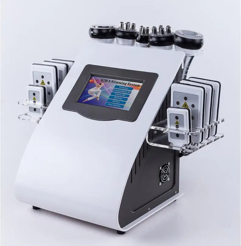 

2019 new 40k ultrasonic liposuction vacuole 8 LLLT fat laser weight loss machine vacuum skin care salon spa equipment