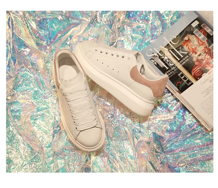 Buono Scarpe/фирменный дизайн; белые кружевные кроссовки на платформе; повседневные криперы на толстом каблуке; обувь из натуральной кожи в стиле пэчворк; женские кроссовки