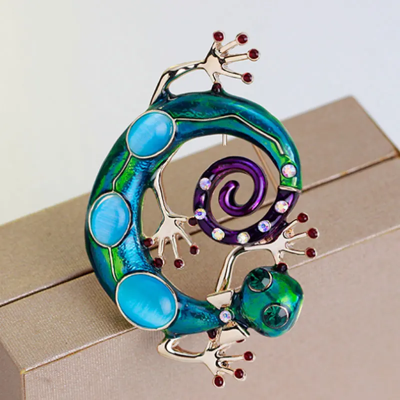 Женская эмалированная брошка Ящерица CX17|lizard brooch|corsage broochbrooch fashion |