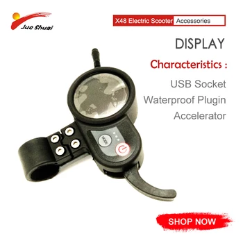 

JS 48V Electric Scooter LCD Display speedway Controller 100mm Waterproof Connector 6 pins accelerator USB socket E Scooter parts