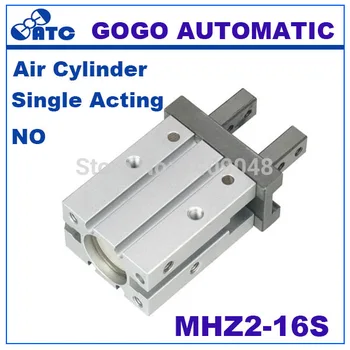 

GOGO High quality Single acting normally open mini gripper pneumatic finger cylinder MHZ2-16S SMC type aluminium air clamps
