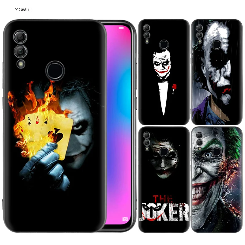 

Silicone Cover Case for Huawei Honor 10 9 Lite 8X 8C 8A Y6 Y7 Y9 7A Pro Prime 7C 2018 2019 V20 Batman Joker Dark Black Knight